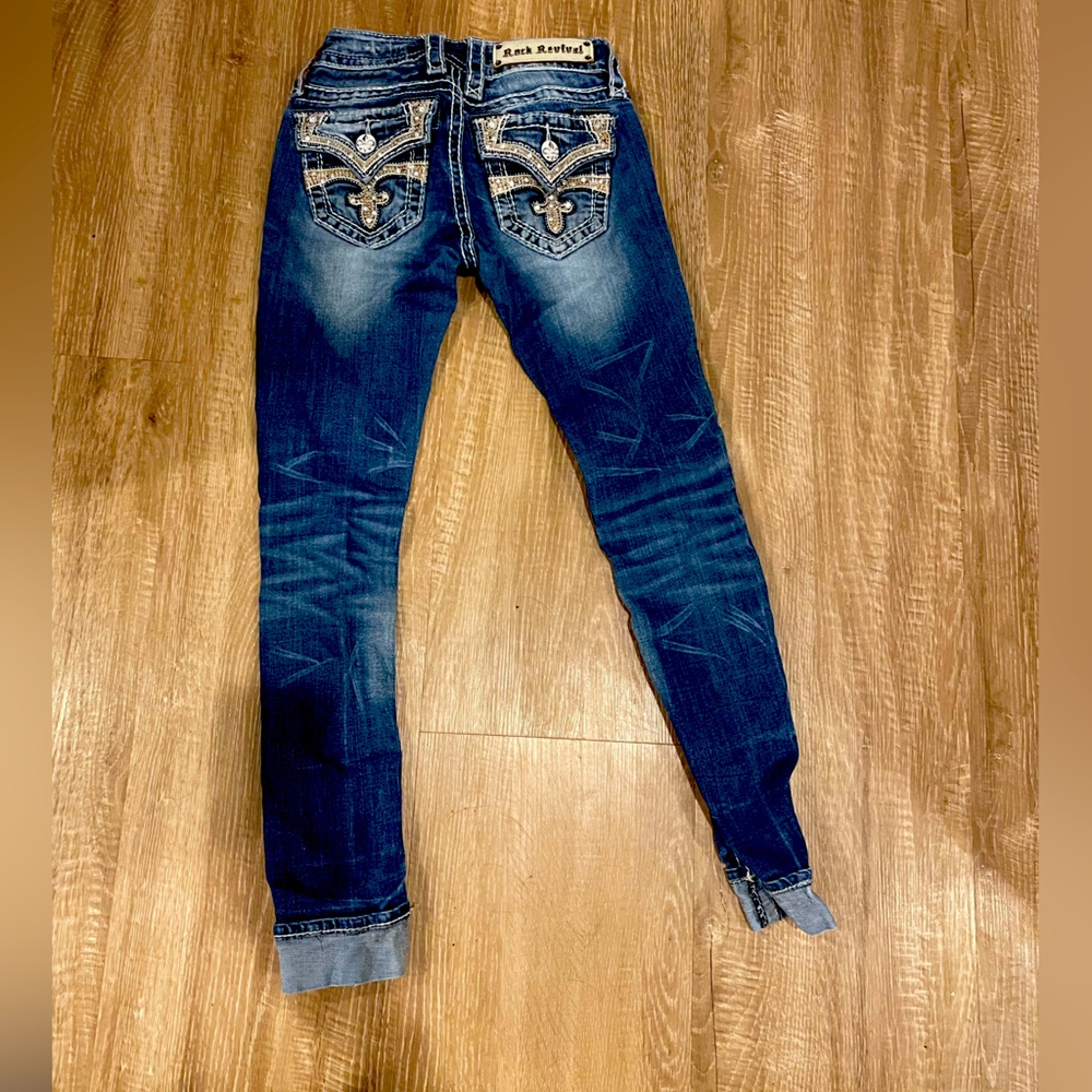 Rock Revival • Celine Skinny Denim Blue Jeans